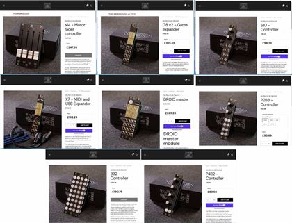 various-Twelve Droid modules boxed unused